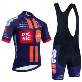 Set Fietsshirt + Korte Koersbroek 2025 Picnic Postnl Navy Version